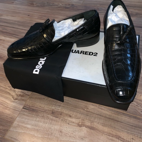 100% Real Croc Skin DSquared2 loafers - Picture 2 of 7